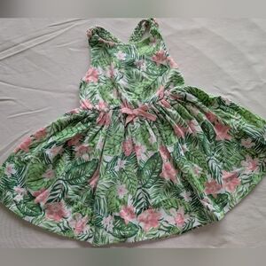 Tommy Bahama Green and Pink Halter Sundress